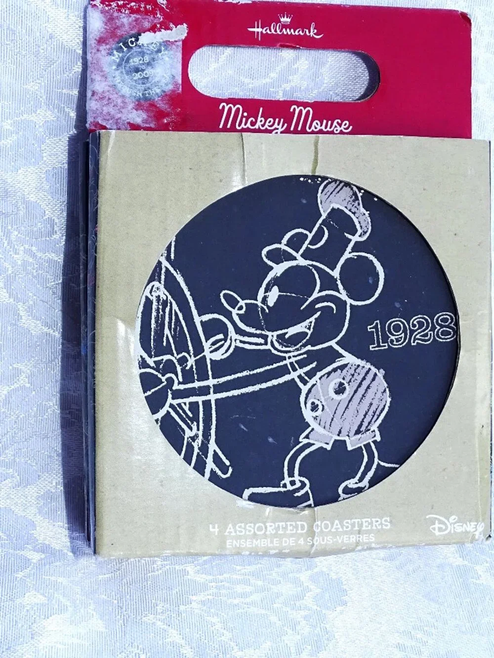 Disney Mickey Through the Years Ceramic Coasters from Hallmark
